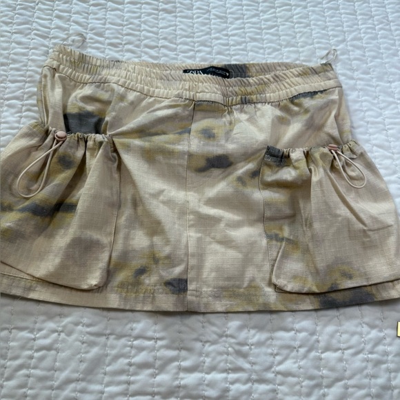 Zara Beige and Gray Mini Skirt - Picture 10 of 15